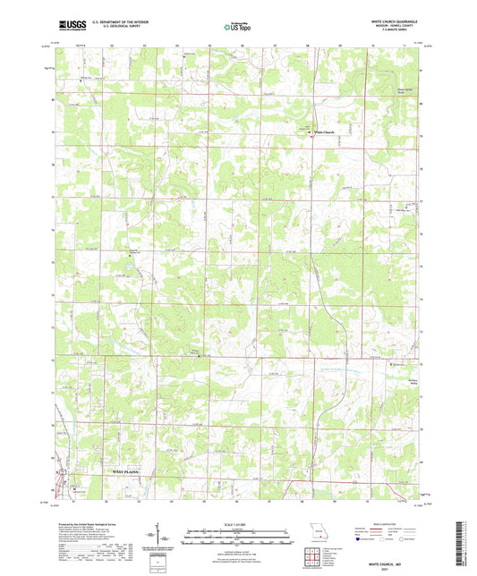 White Church Missouri US Topo Map Image