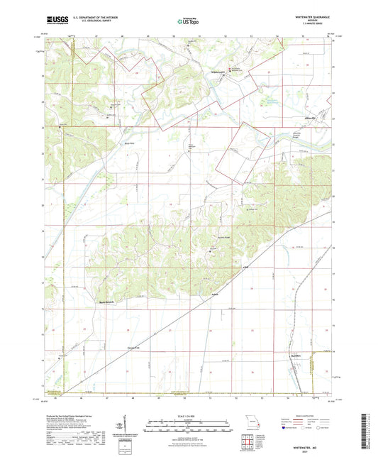 Whitewater Missouri US Topo Map Image
