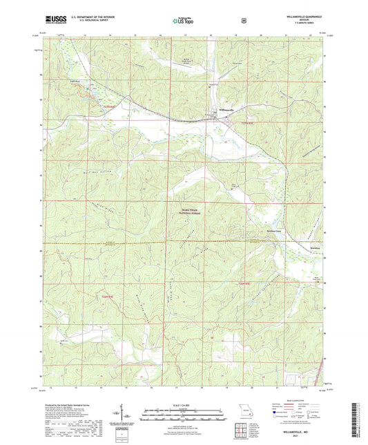 Williamsville Missouri US Topo Map Image