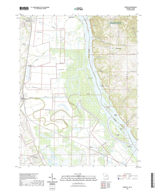 Winfield Missouri US Topo Map Image