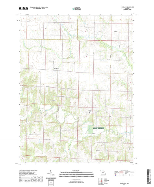 Woodlawn Missouri US Topo Map Image