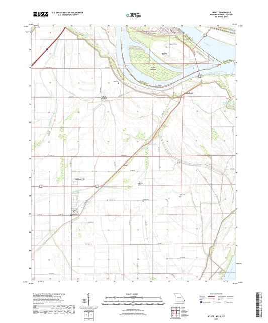 Wyatt Missouri US Topo Map Image