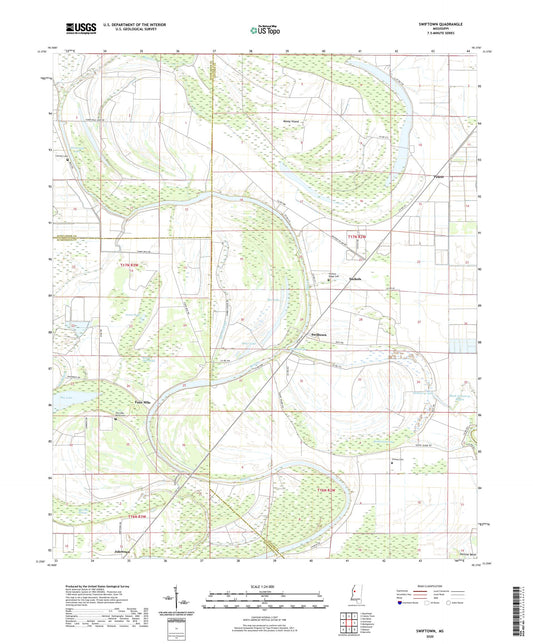 Swiftown Mississippi US Topo Map Image