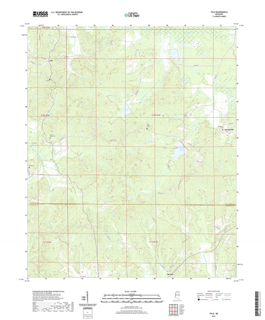 Tula Mississippi US Topo Map Image