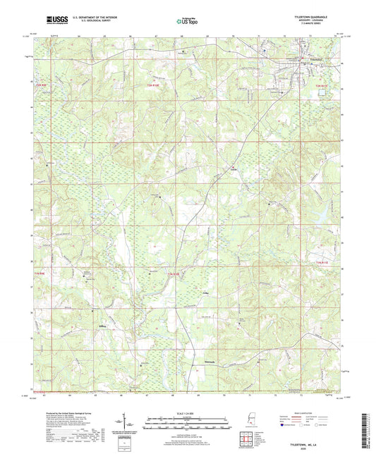 Tylertown Mississippi US Topo Map Image
