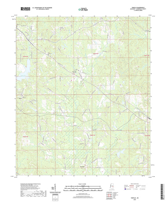 Vimville Mississippi US Topo Map Image