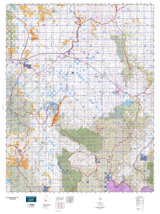 Montana Antelope GMU 311 Map Image