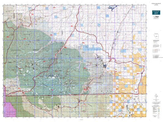 Montana Big Horn Sheep GMU 502 Map Image