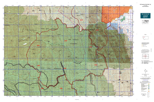 Montana Mountain Goat GMU 142 Map Image