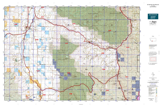 Montana Mountain Goat GMU 325 Map Image