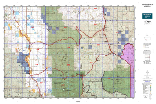 Montana Mountain Goat GMU 326 Map Image