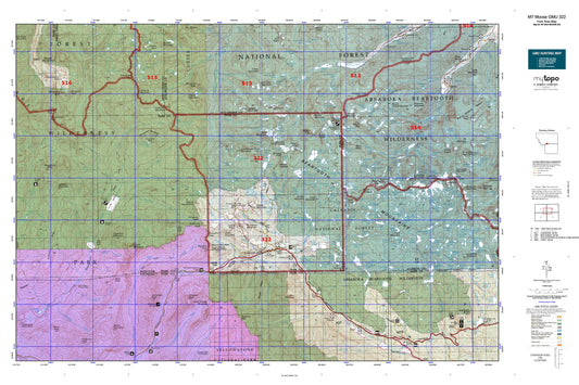Montana Moose GMU 322 Map Image