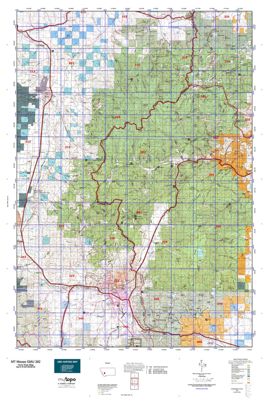 Montana Moose GMU 382 Map Image