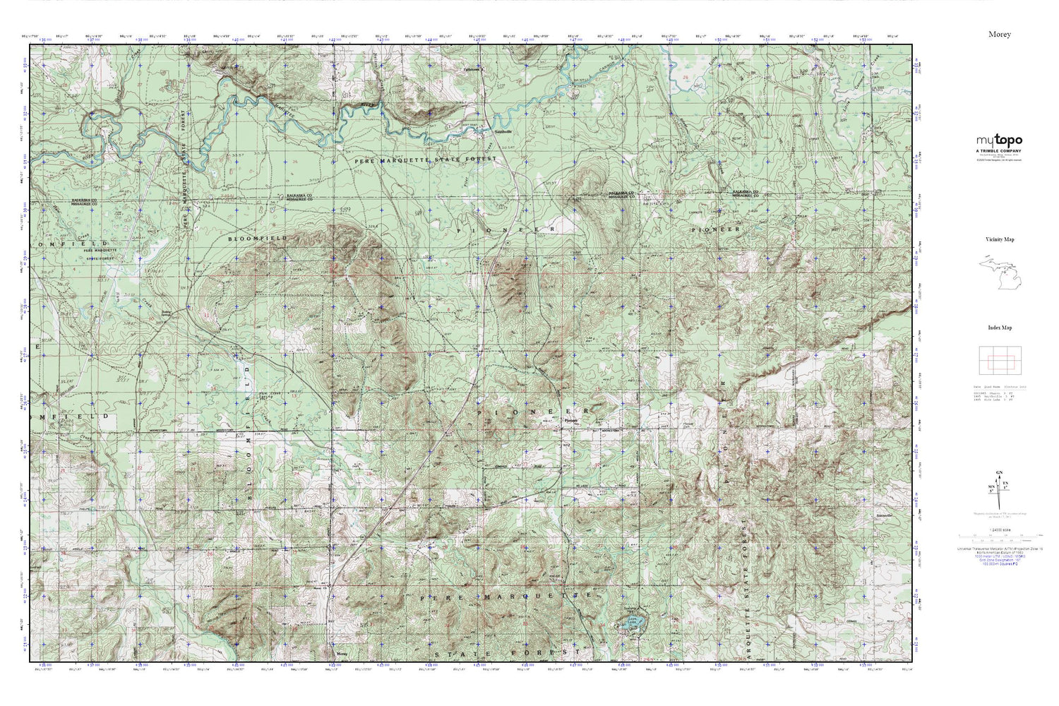 MTC Land Nav MyTopo Explorer Series Map Image