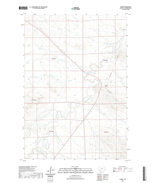 Albion Montana US Topo Map Image