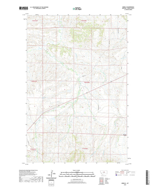 Armells Montana US Topo Map Image