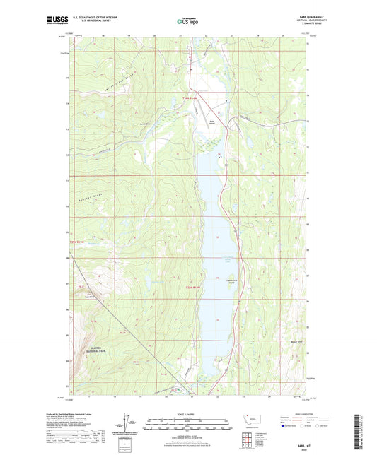 Babb Montana US Topo Map Image