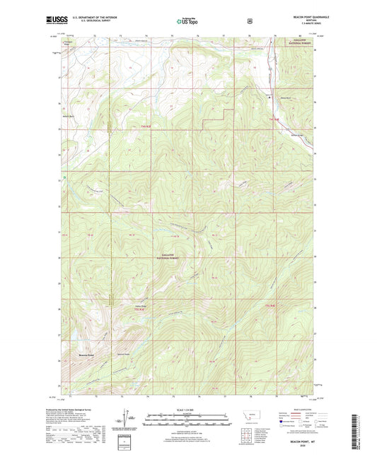 Beacon Point Montana US Topo Map Image