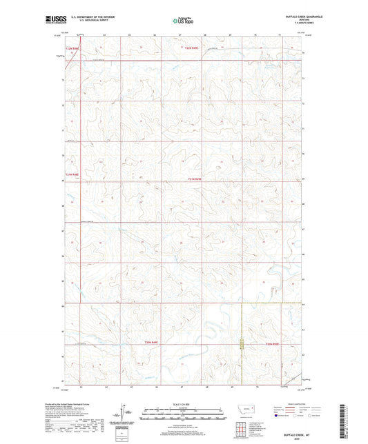 Buffalo Creek Montana US Topo Map Image