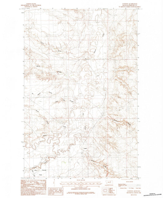 Classic USGS Content Montana 7.5'x7.5' Topo Map Image