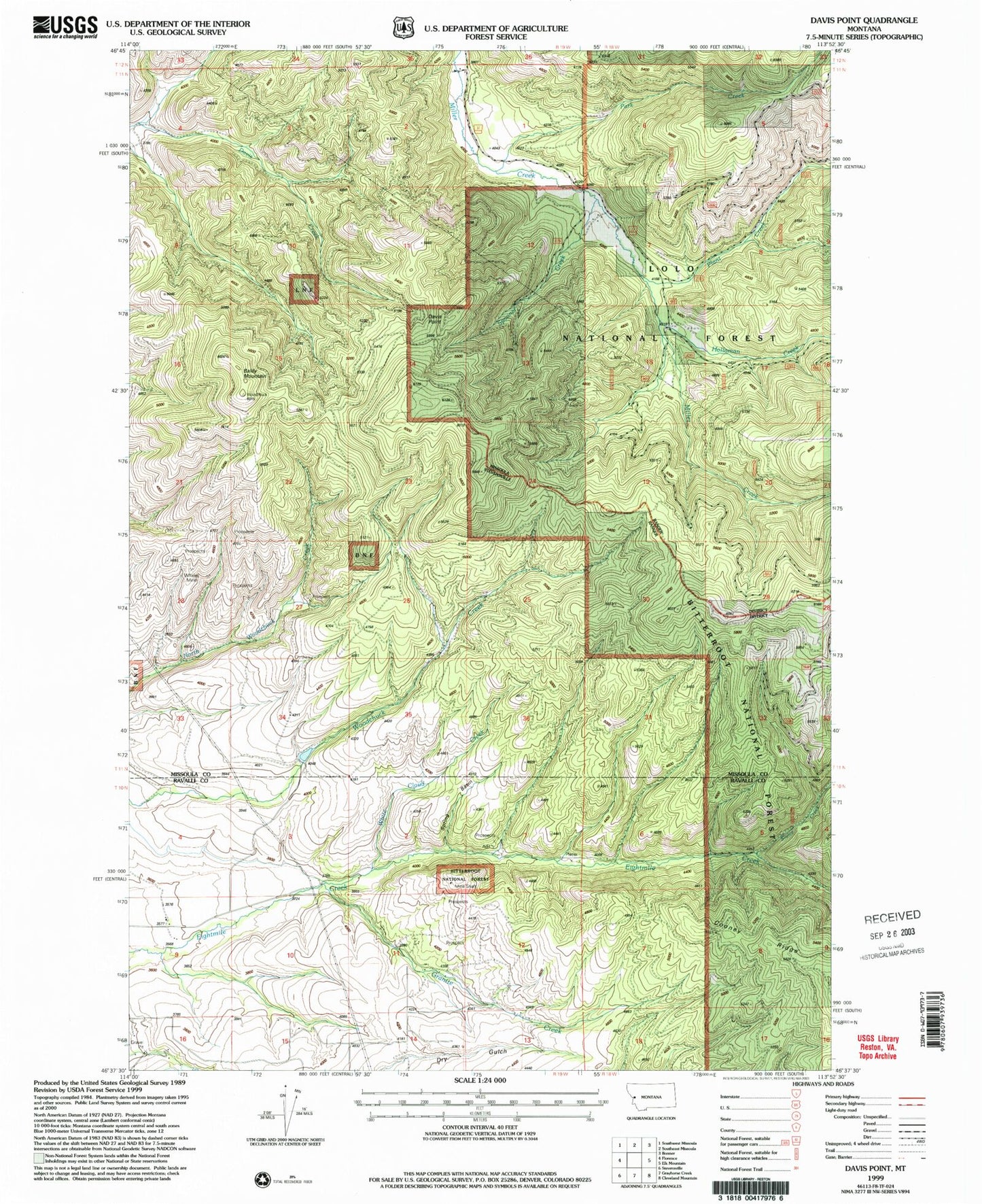 Classic USGS Davis Point Montana 7.5'x7.5' Topo Map Image