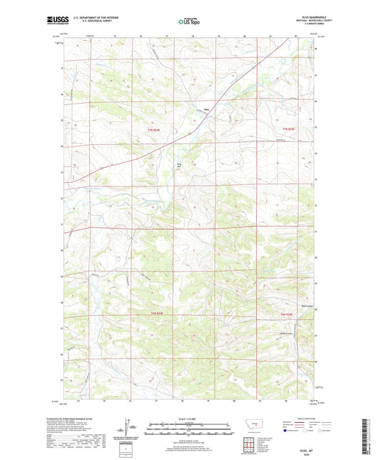 Elso Montana US Topo Map Image