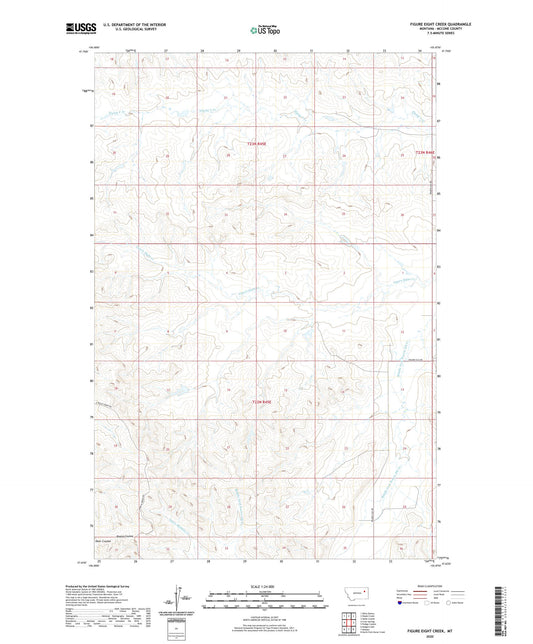 Figure Eight Creek Montana US Topo Map Image