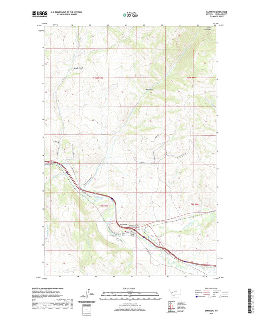 Garrison Montana US Topo Map Image