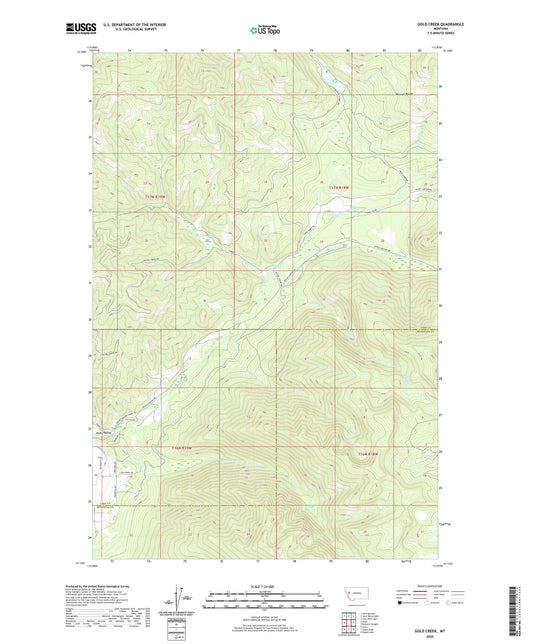 Gold Creek Montana US Topo Map Image