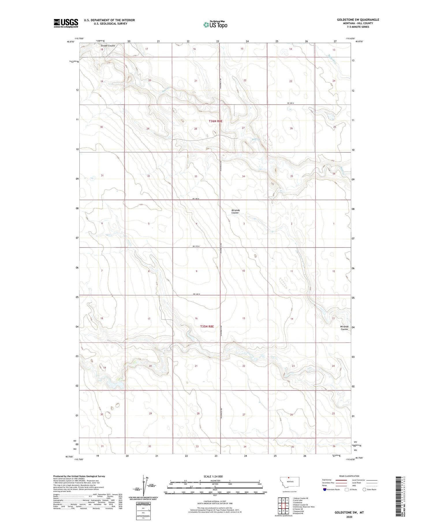 Goldstone SW Montana US Topo Map Image