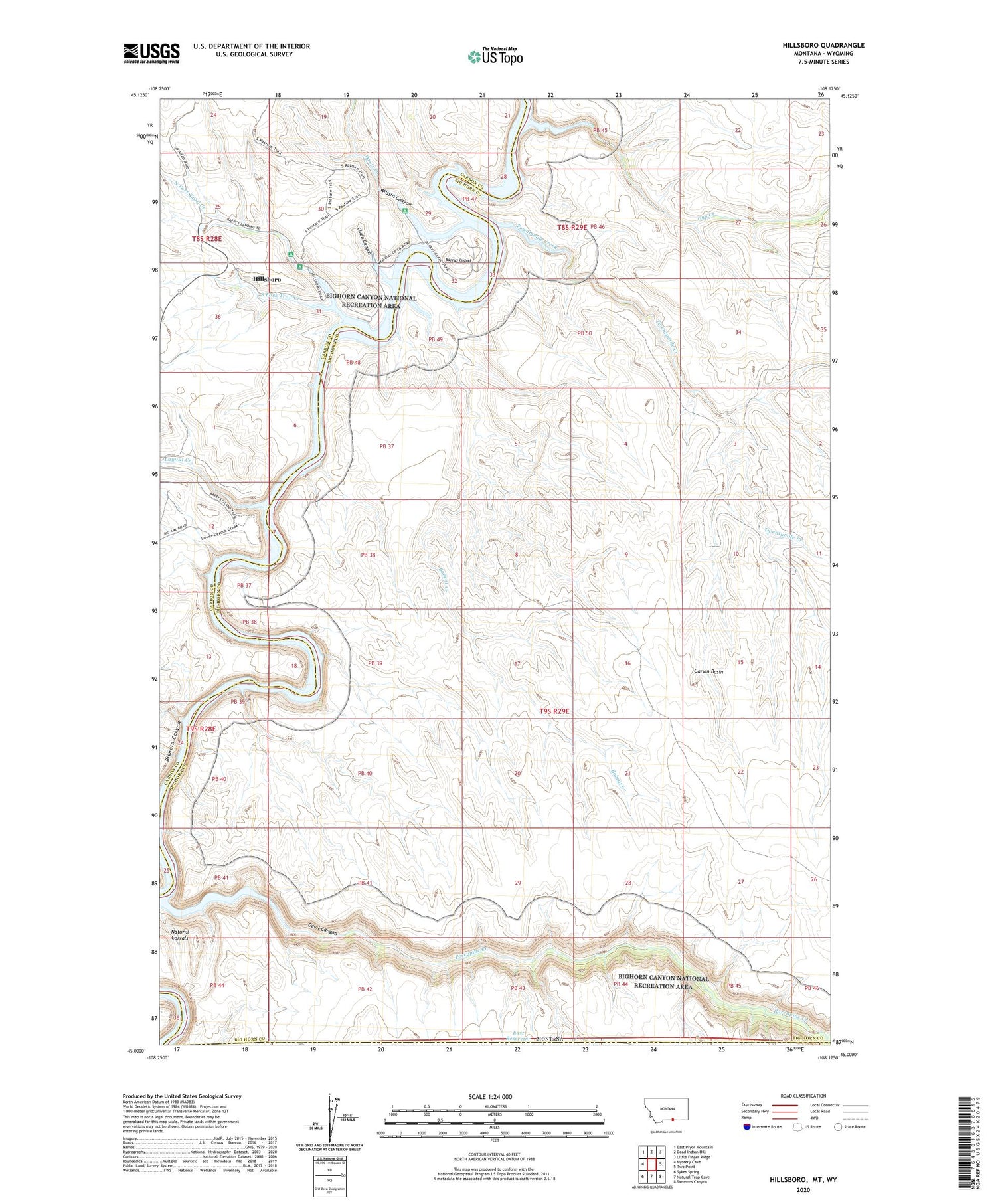 Hillsboro Montana US Topo Map Image