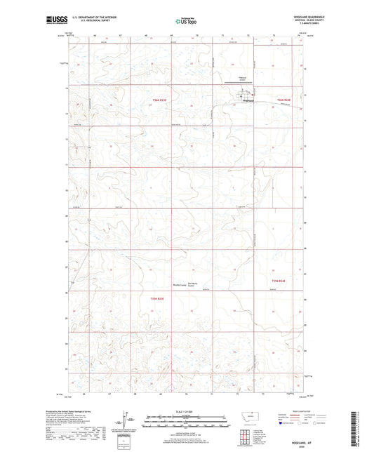 Hogeland Montana US Topo Map Image
