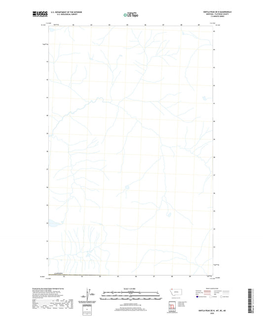 Kintla Peak OE N Montana US Topo Map Image