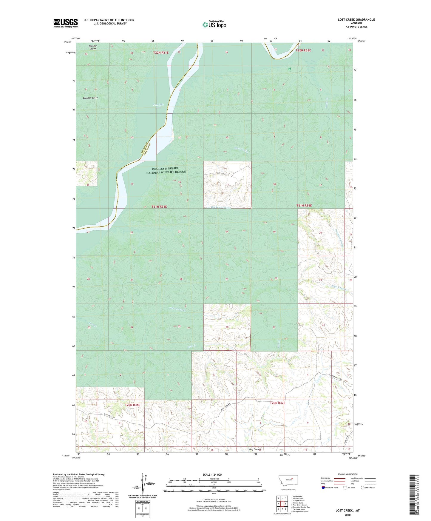 Lost Creek Montana US Topo Map Image