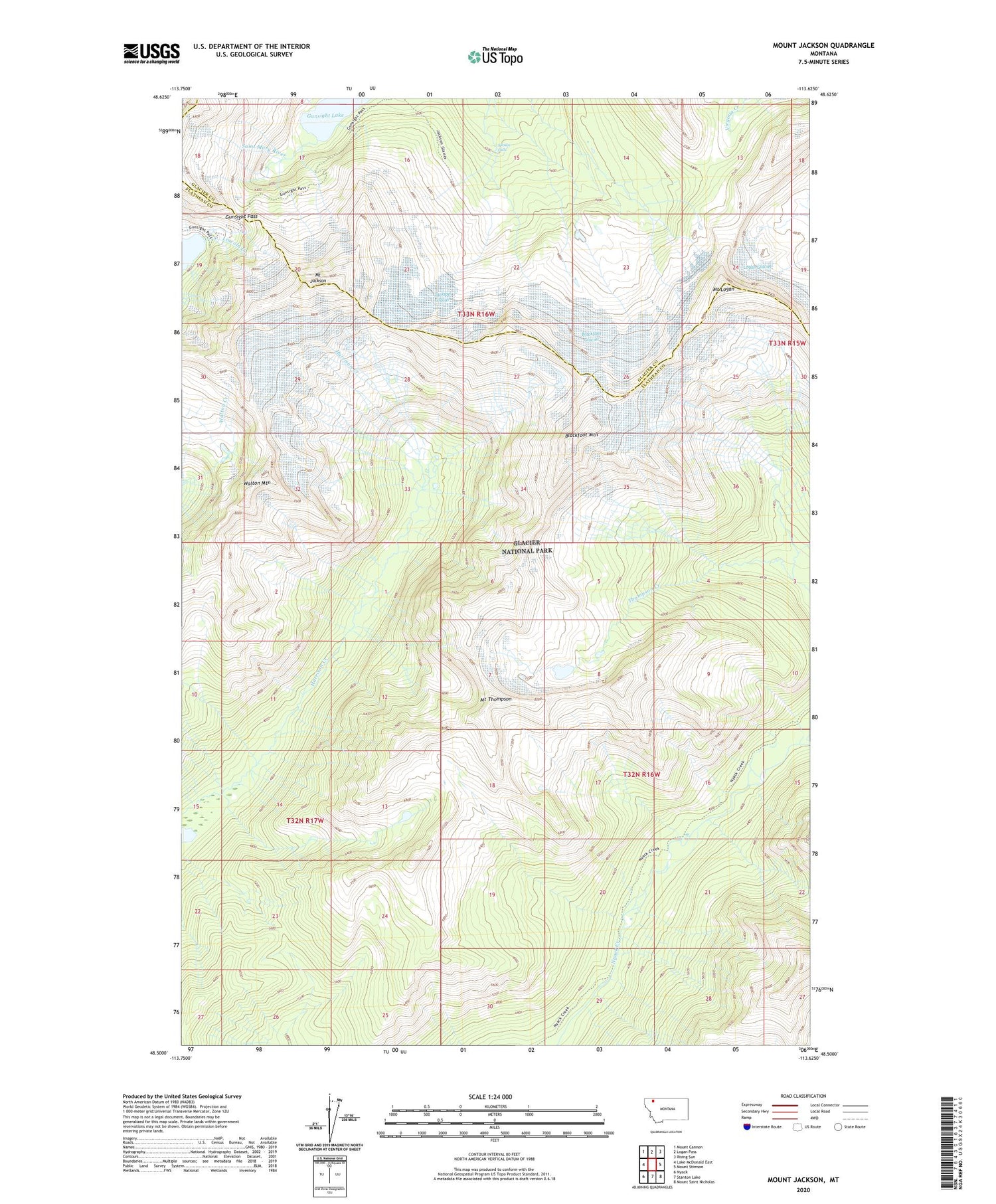 Mount Jackson Montana US Topo Map Image