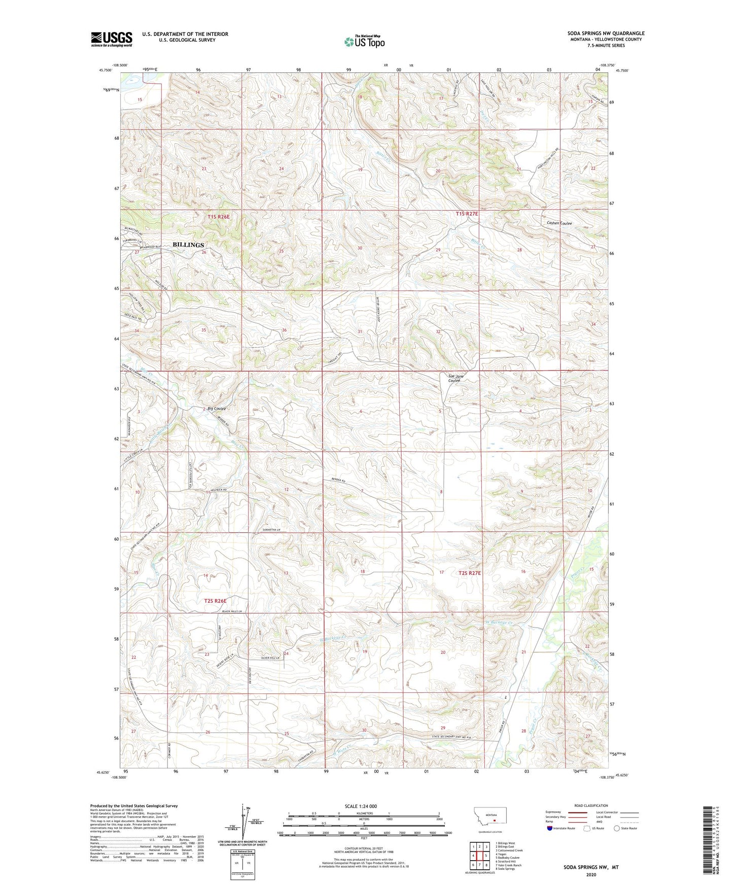 Soda Springs NW Montana US Topo Map Image