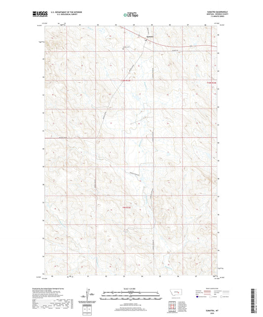 Sumatra Montana US Topo Map Image