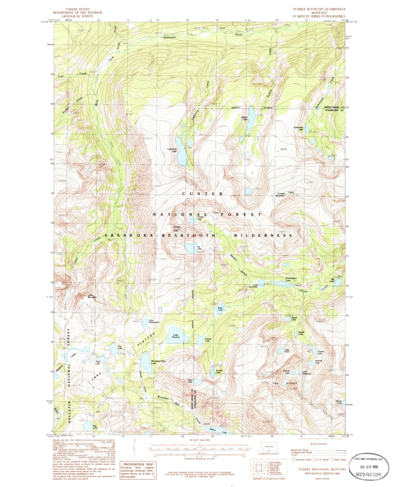 USGS Classic Tumble Mountain Montana 7.5'x7.5' Topo Map – MyTopo