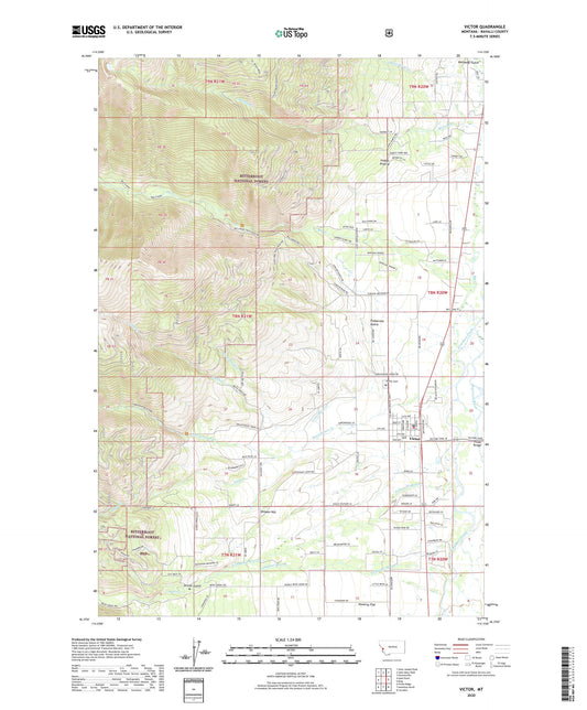 Victor Montana US Topo Map Image