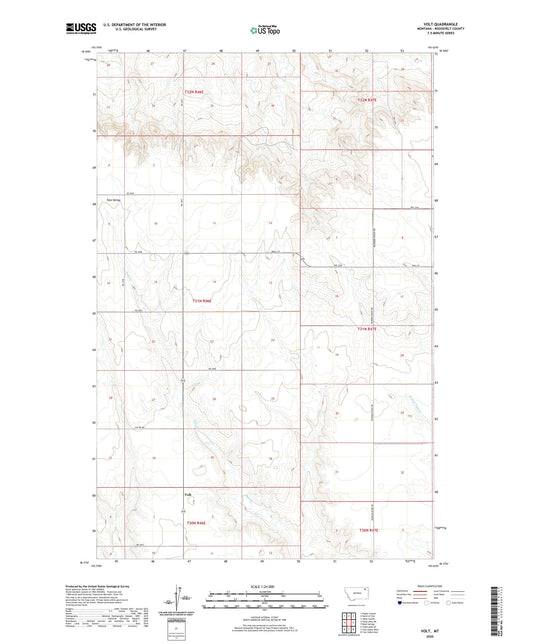 Volt Montana US Topo Map Image