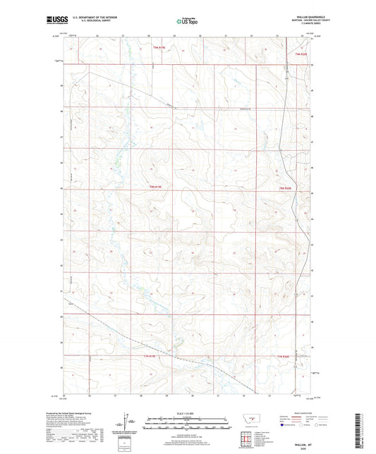 Wallum Montana US Topo Map Image