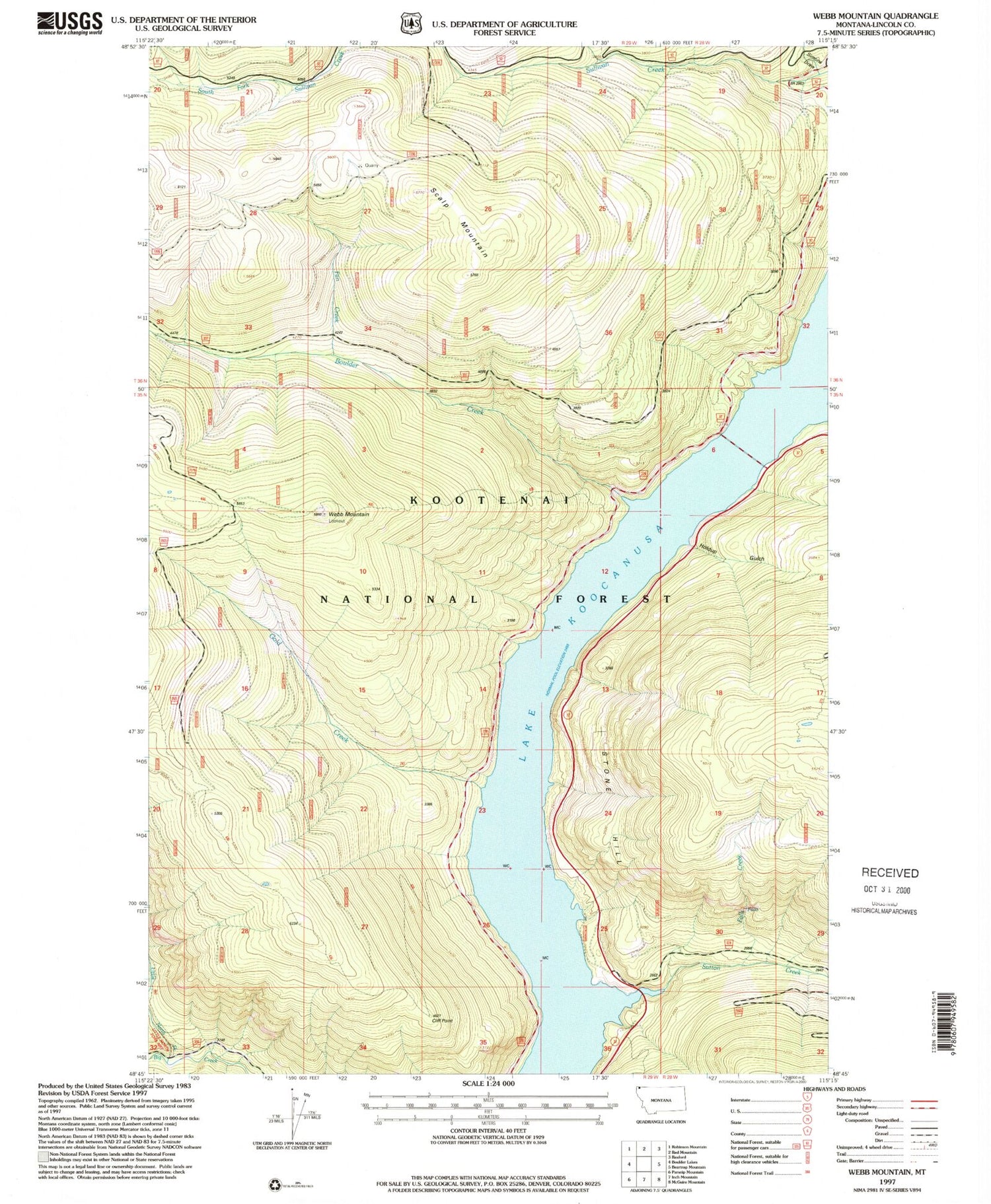Classic USGS Webb Mountain Montana 7.5'x7.5' Topo Map Image