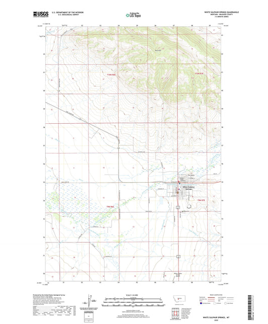 White Sulphur Springs Montana US Topo Map Image