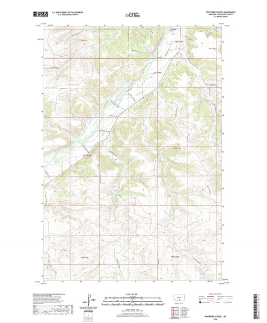 Whitebird School Montana US Topo Map Image