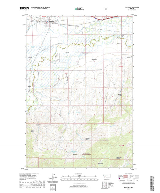 Whitehall Montana US Topo Map Image