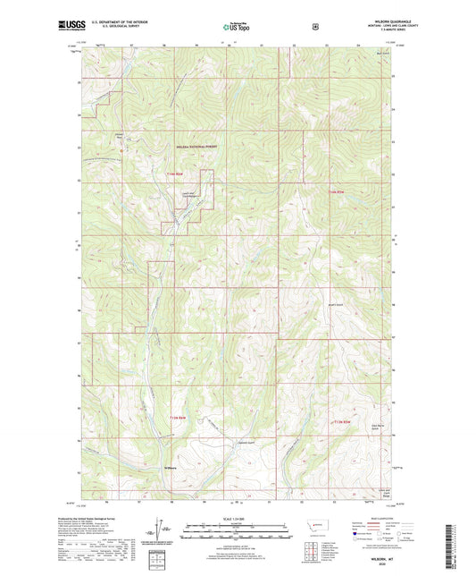 Wilborn Montana US Topo Map Image