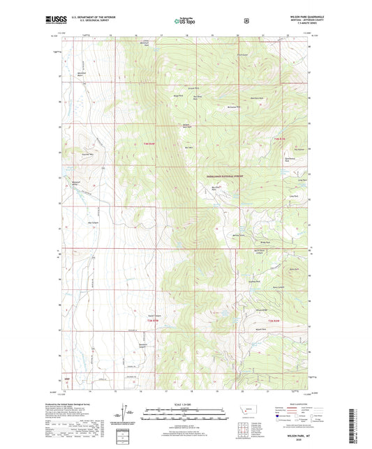 Wilson Park Montana US Topo Map Image