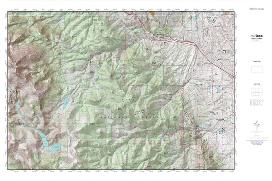Manitou Springs MyTopo Explorer Series Map Image