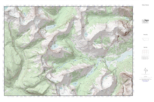 Many Glacier MyTopo Explorer Series Map Image