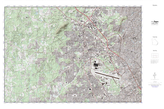 Marietta MyTopo Explorer Series Map Image